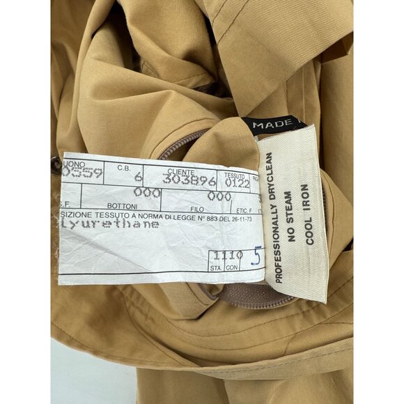 Fendi Tan Mens Medium Field Jacket authentic Italian Button Closure sz 38 US - Picture 14 of 16